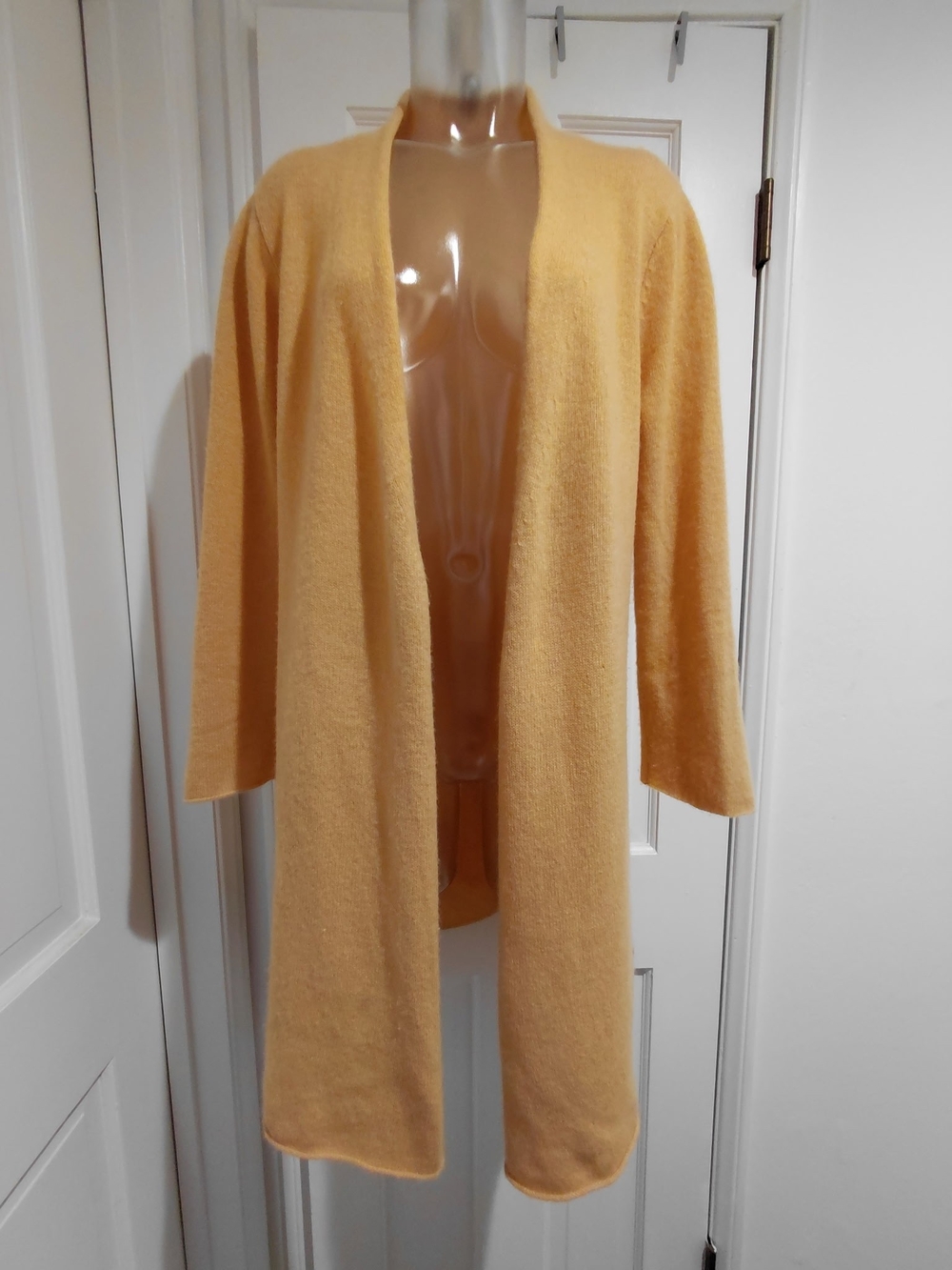 Cashmere Open-Front Cardigan M